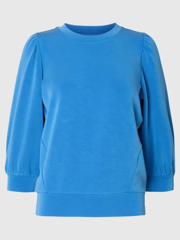 Toppe Og Bluser>SELECTED PUFÆRME SWEATSHIRT Blue