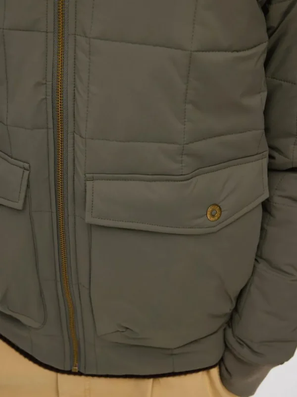 Overtøj>SELECTED QUILTET BOMBERJAKKE Grey