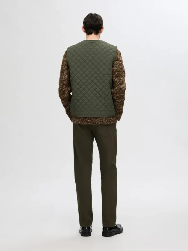 Overtøj>SELECTED QUILTET DYNEVEST Green