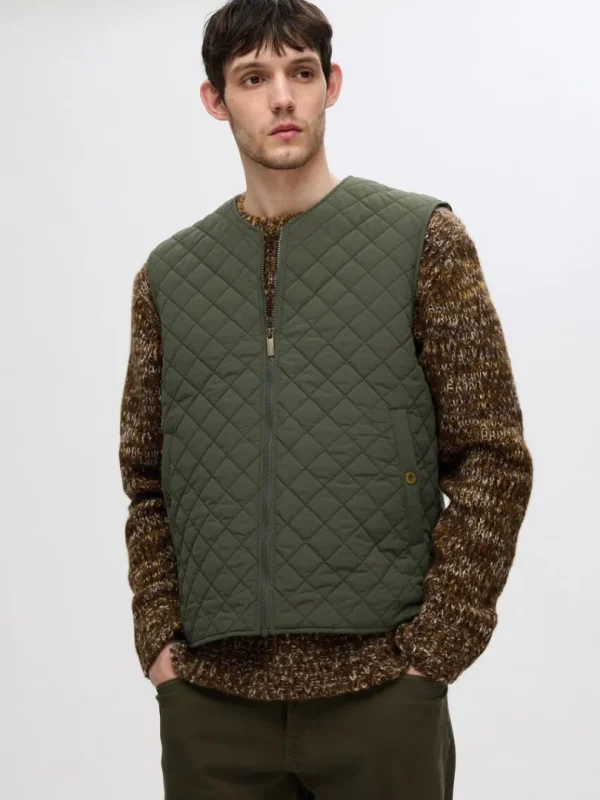 Overtøj>SELECTED QUILTET DYNEVEST Green