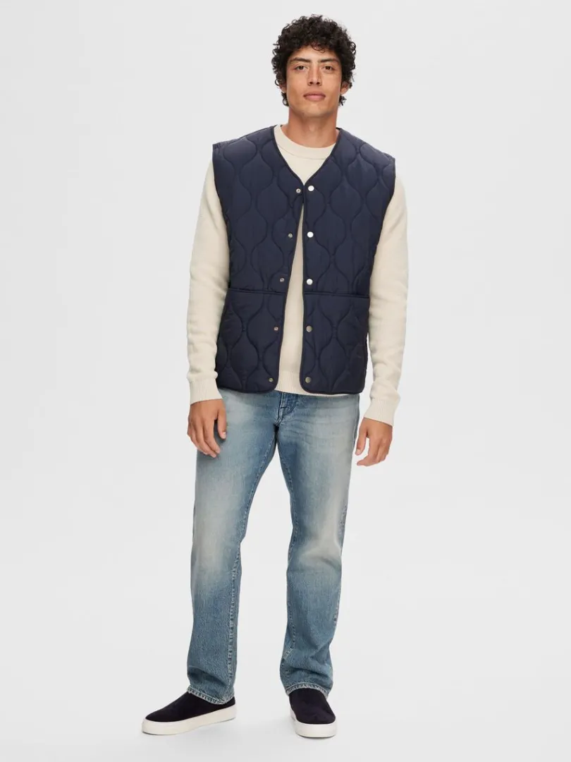 quiltet_vest_2.webp Overtøj>SELECTED QUILTET VEST Blue
