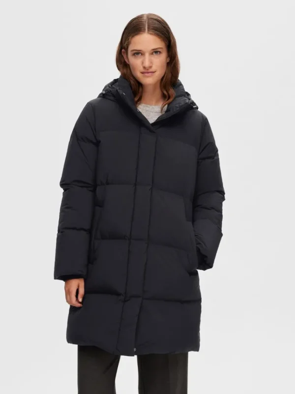 Overtøj>SELECTED RE:DOWN® DYNEJAKKE Black