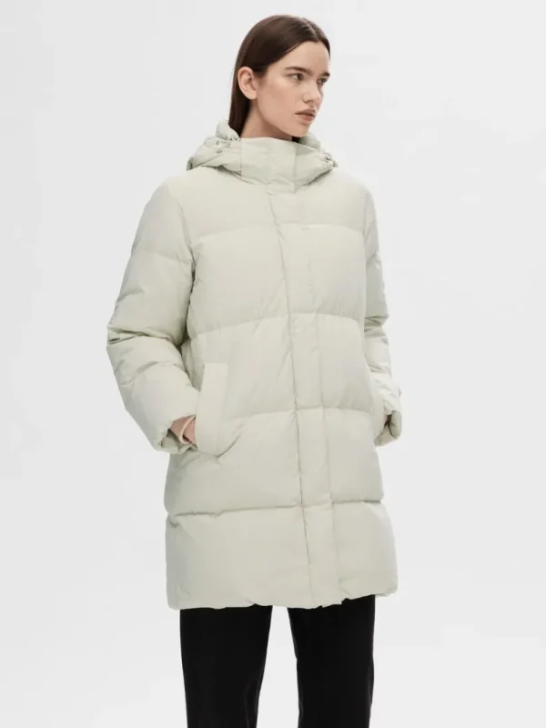 Overtøj>SELECTED RE:DOWN® DYNEJAKKE Beige