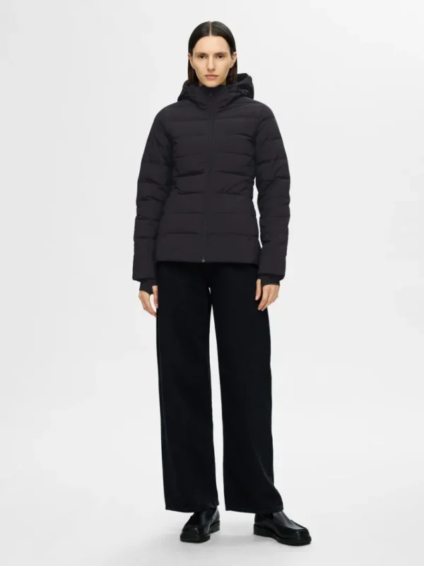 Overtøj>SELECTED RE:DOWN® KORT JAKKE Black