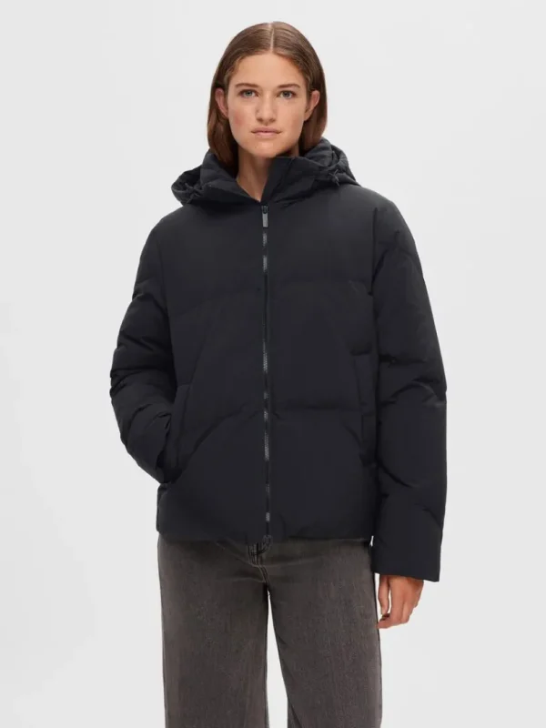 Overtøj>SELECTED RE:DOWN® PUFFERJAKKE Black