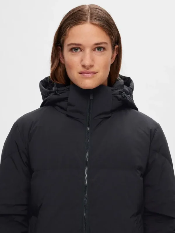 Overtøj>SELECTED RE:DOWN® PUFFERJAKKE Black