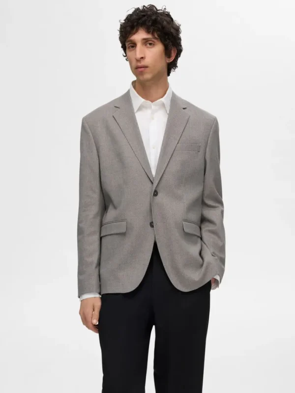 Jakkesæt & Blazers>SELECTED REGULAR FIT BLAZER Beige