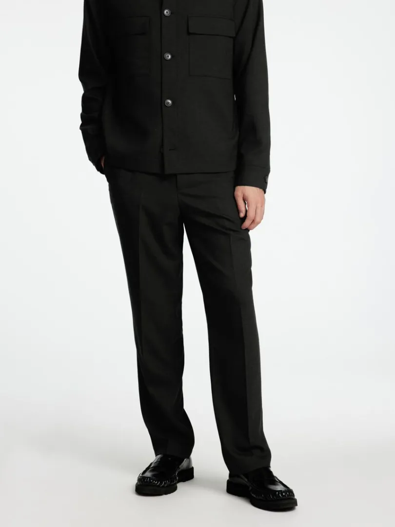 regular_fit_bukser_0.webp Bukser | Jakkesæt & Blazers>SELECTED REGULAR FIT BUKSER Green