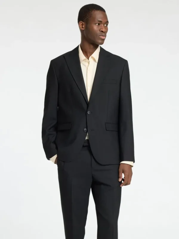 Jakkesæt & Blazers>SELECTED REGULAR FIT ENKELTRADET BLAZER Black