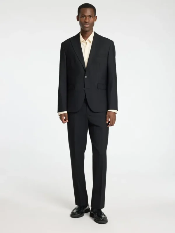 Jakkesæt & Blazers>SELECTED REGULAR FIT ENKELTRADET BLAZER Black