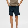 Shorts>SELECTED REGULAR FIT FLEX SHORTS Blue