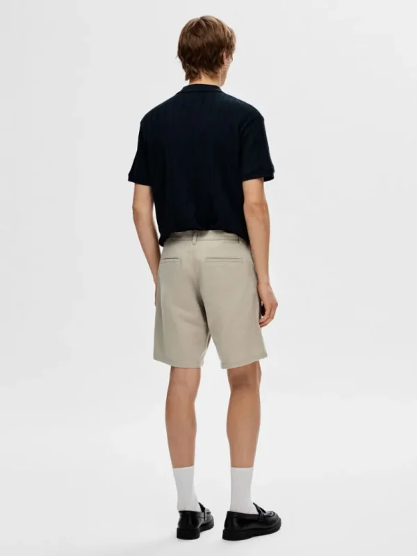 Shorts>SELECTED REGULAR FIT FLEX SHORTS Beige