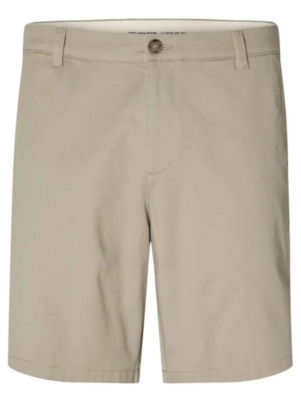 Shorts>SELECTED REGULAR FIT FLEX SHORTS Beige