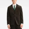 Jakkesæt & Blazers>SELECTED REGULAR FIT FLØJL BLAZER Brown