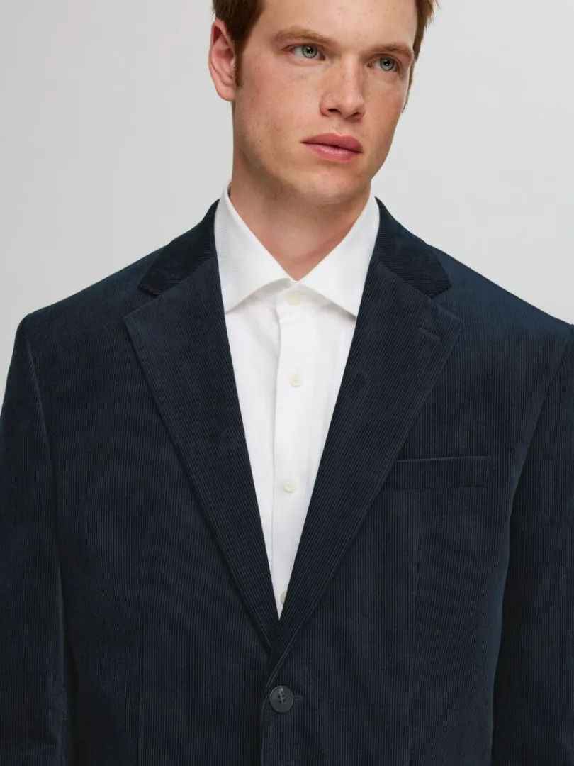 regular_fit_fljl_blazer_3.webp Jakkesæt & Blazers>SELECTED REGULAR FIT FLØJL BLAZER Blue