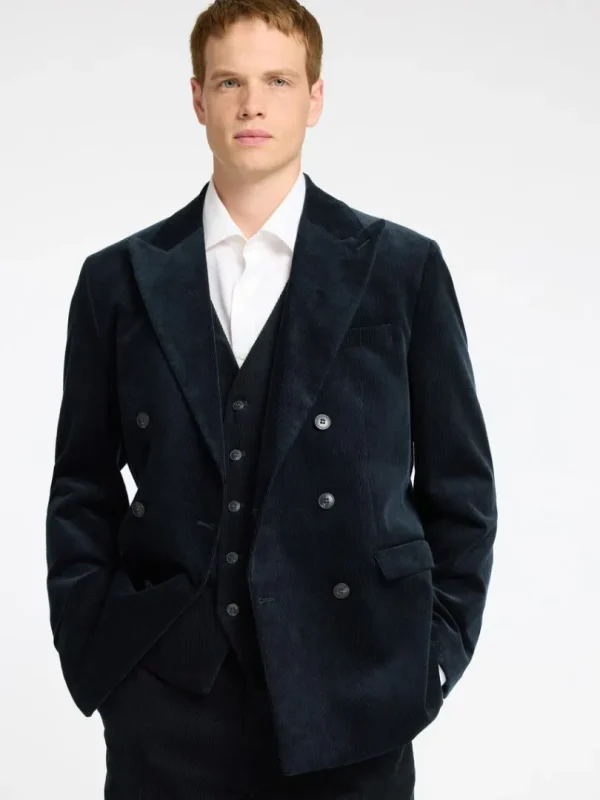 Jakkesæt & Blazers>SELECTED REGULAR FIT FLØJL VEST Blue