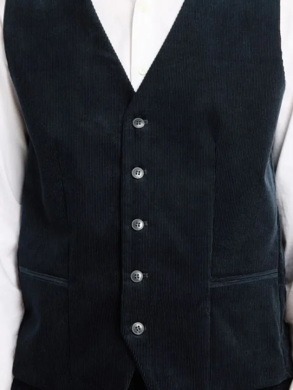 Jakkesæt & Blazers>SELECTED REGULAR FIT FLØJL VEST Blue