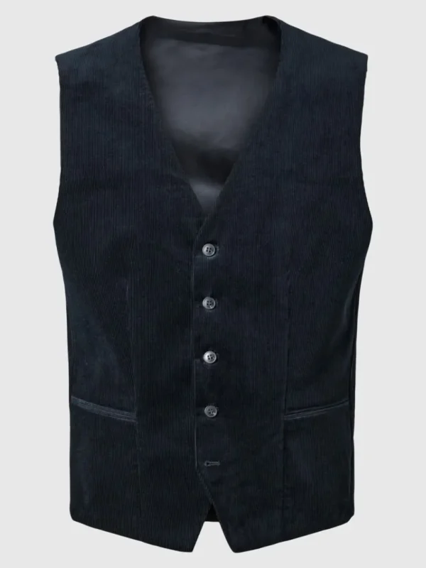 Jakkesæt & Blazers>SELECTED REGULAR FIT FLØJL VEST Blue