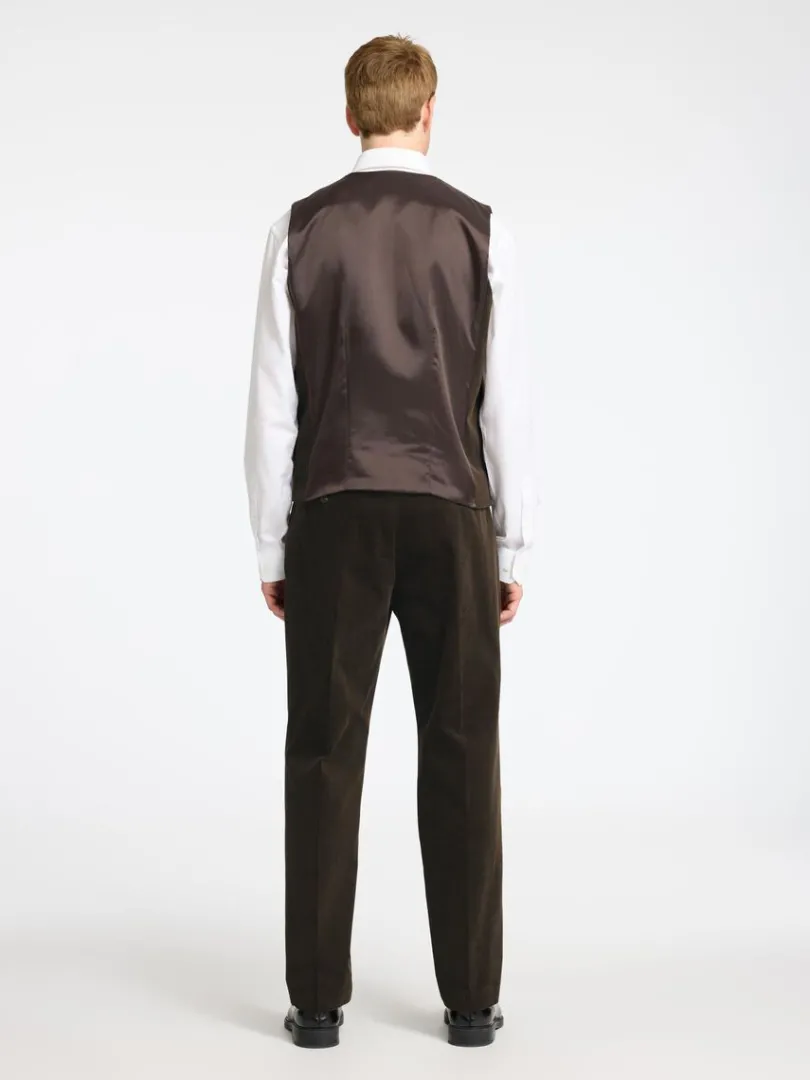regular_fit_fljl_vest_5-1.webp Jakkesæt & Blazers>SELECTED REGULAR FIT FLØJL VEST Brown