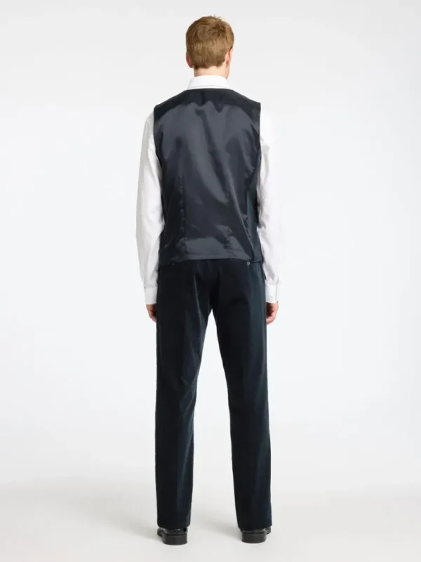 Jakkesæt & Blazers>SELECTED REGULAR FIT FLØJL VEST Blue