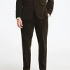 Bukser | Jakkesæt & Blazers>SELECTED REGULAR FIT FLØJLSBUKSER Brown