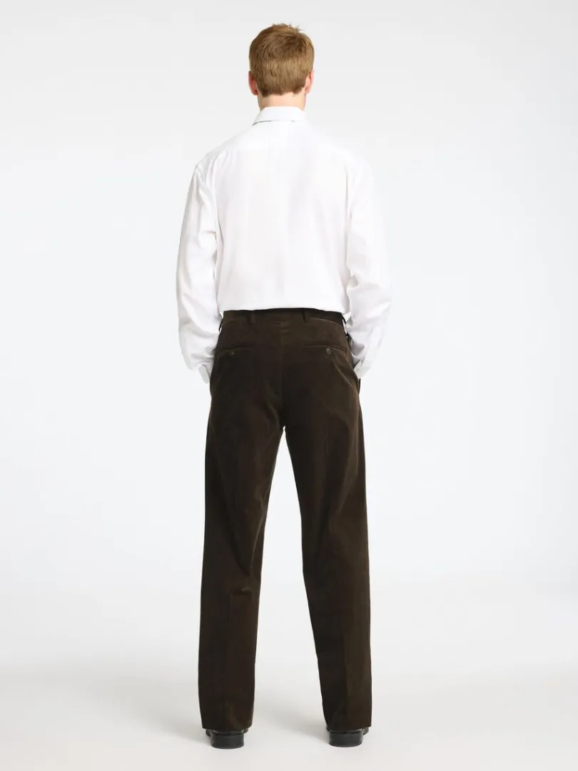 regular_fit_fljlsbukser_1.webp Bukser | Jakkesæt & Blazers>SELECTED REGULAR FIT FLØJLSBUKSER Brown
