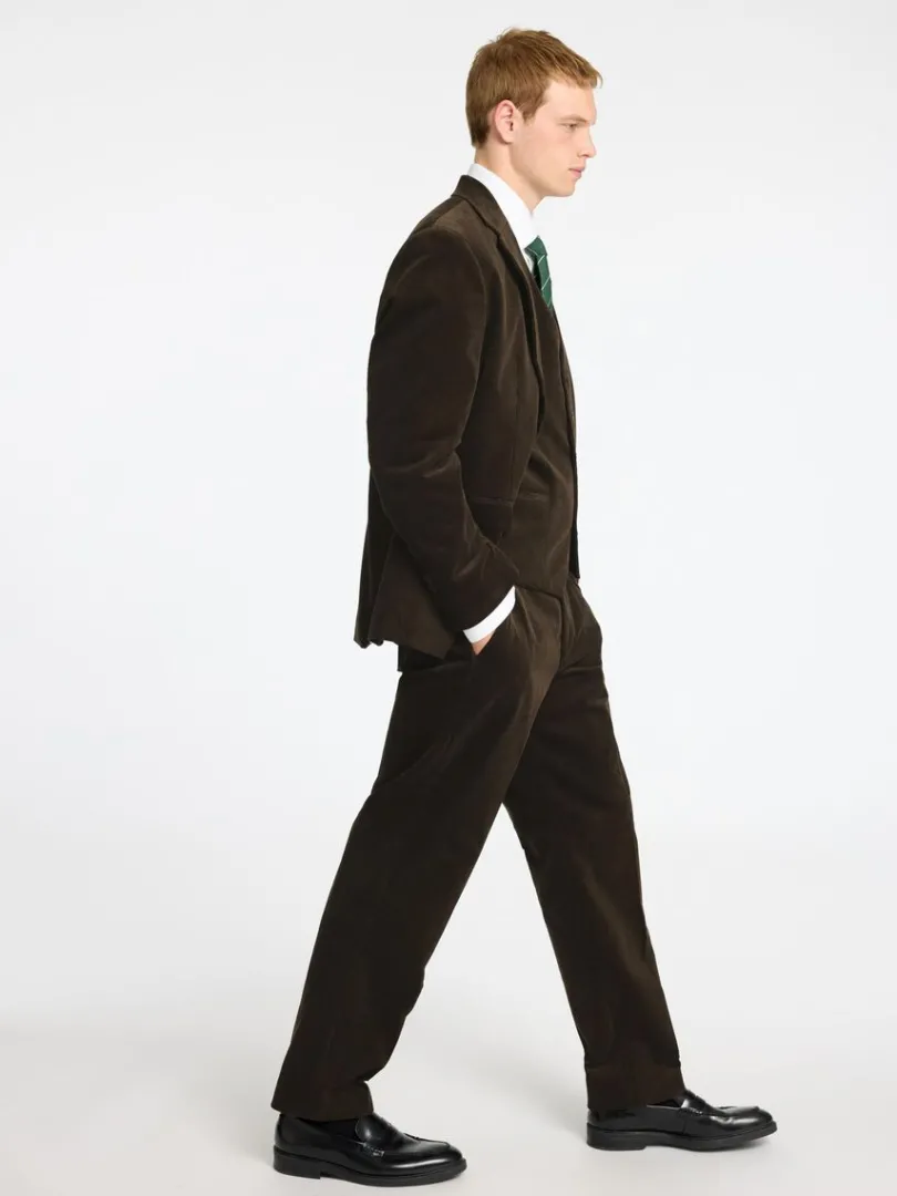 regular_fit_fljlsbukser_3.webp Bukser | Jakkesæt & Blazers>SELECTED REGULAR FIT FLØJLSBUKSER Brown