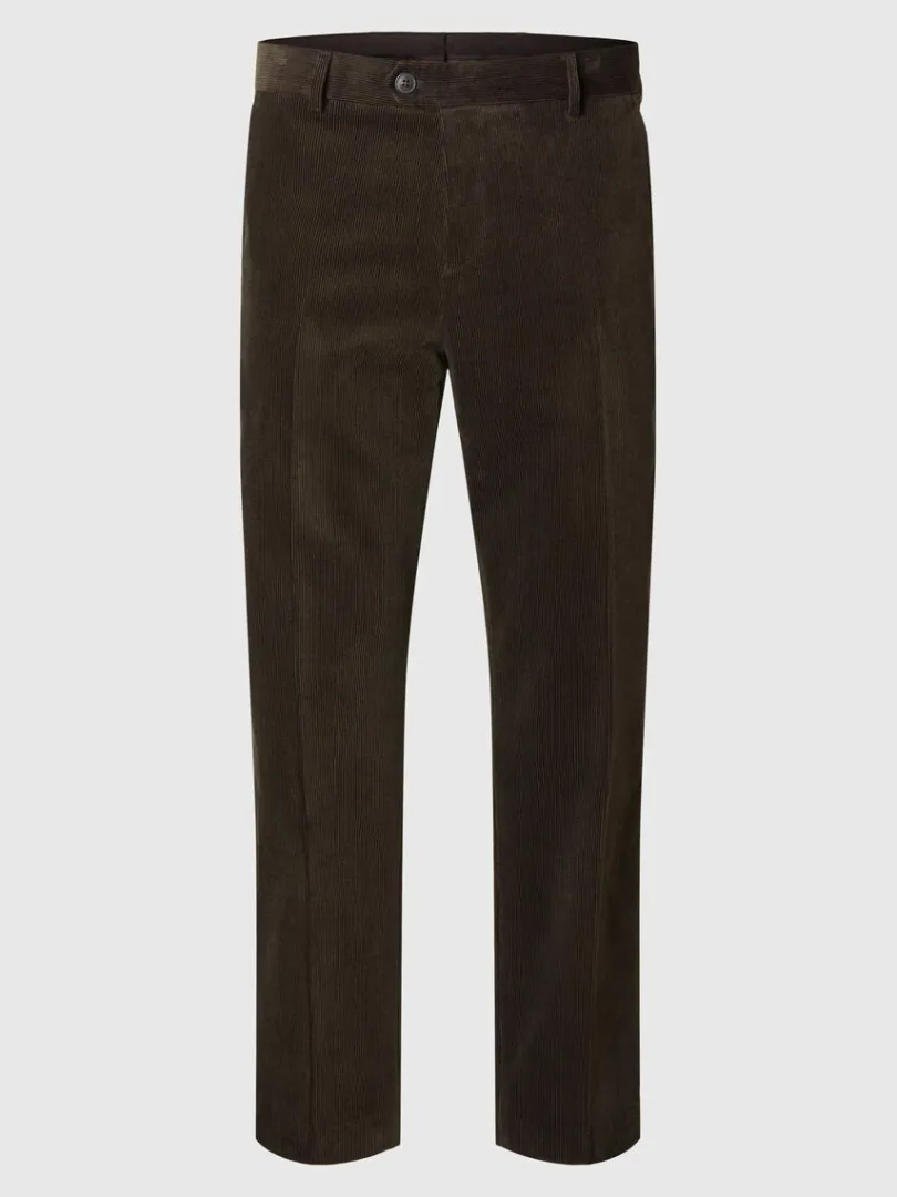 regular_fit_fljlsbukser_4.webp Bukser | Jakkesæt & Blazers>SELECTED REGULAR FIT FLØJLSBUKSER Brown