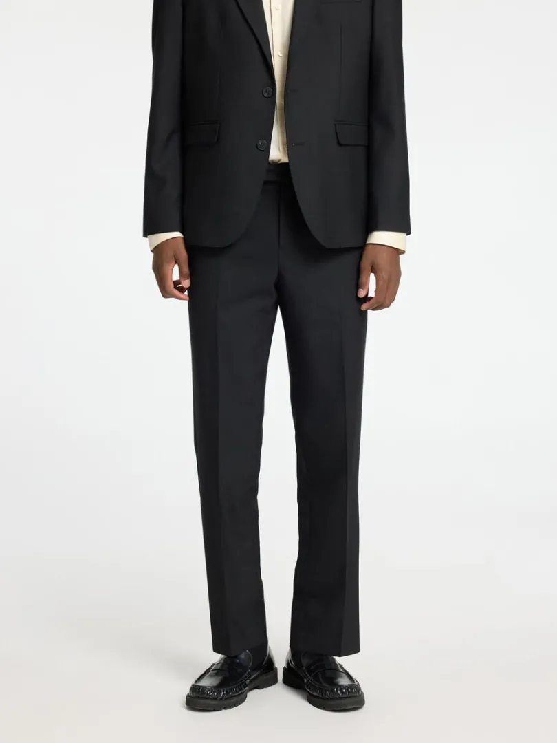 regular_fit_habitbukser_0.webp Bukser | Jakkesæt & Blazers>SELECTED REGULAR FIT HABITBUKSER Black