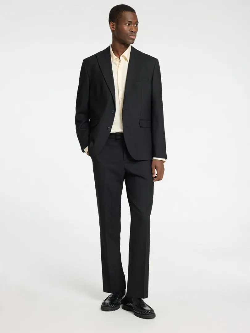 regular_fit_habitbukser_1.webp Bukser | Jakkesæt & Blazers>SELECTED REGULAR FIT HABITBUKSER Black