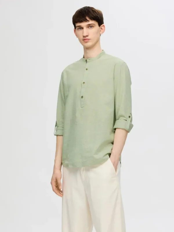 Skjorter>SELECTED REGULAR FIT LANGÆRMET SKJORTE Green