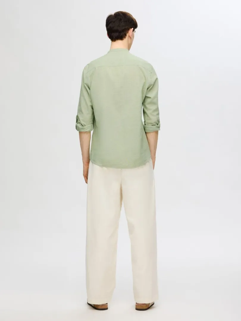 regular_fit_langrmet_skjo_1.webp Skjorter>SELECTED REGULAR FIT LANGÆRMET SKJORTE Green