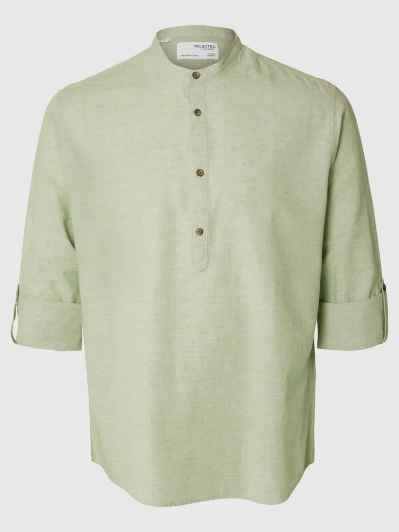 regular_fit_langrmet_skjo_4.webp Skjorter>SELECTED REGULAR FIT LANGÆRMET SKJORTE Green
