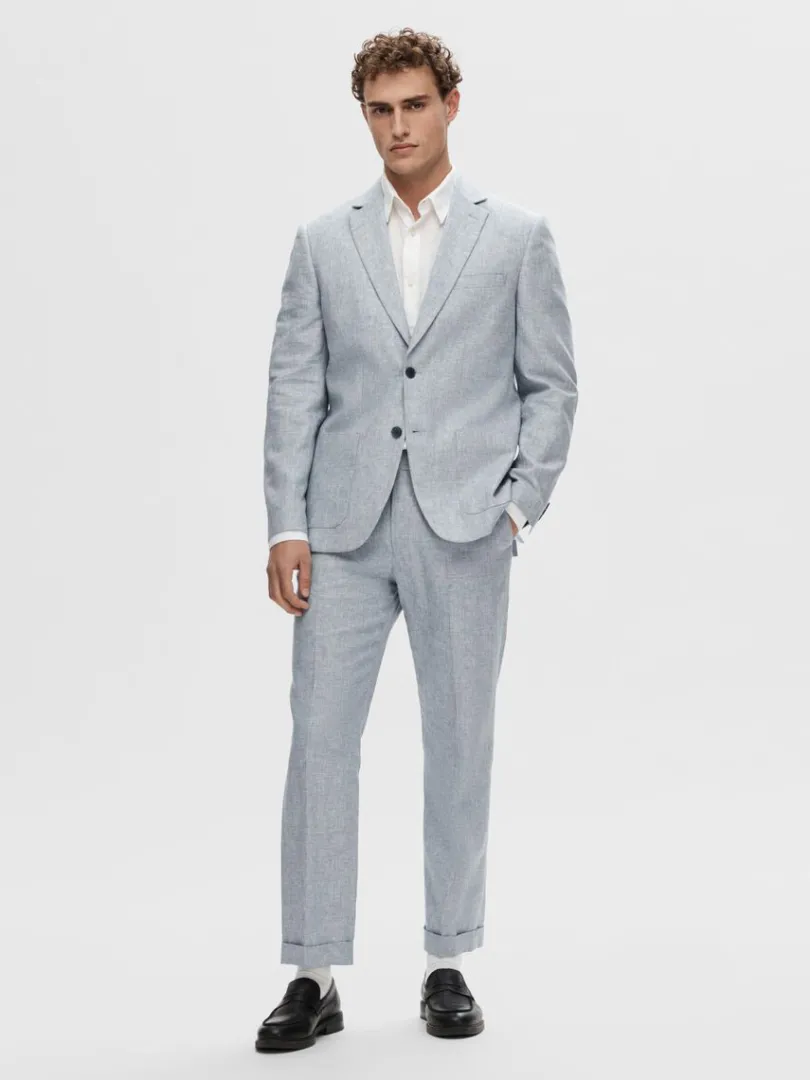 regular_pasform_enkeltrad_2.webp Jakkesæt & Blazers>SELECTED REGULAR PASFORM ENKELTRADET BLAZER Blue