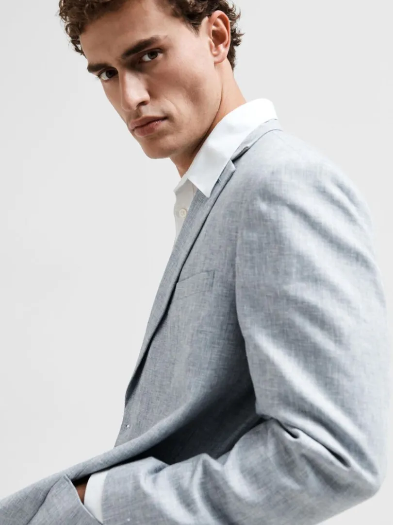 regular_pasform_enkeltrad_3.webp Jakkesæt & Blazers>SELECTED REGULAR PASFORM ENKELTRADET BLAZER Blue
