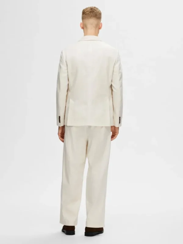 Jakkesæt & Blazers>SELECTED REGULAR PASFORM ENKELTRADET BLAZER White