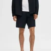 Shorts>SELECTED REGULAR PASFORM SHORTS Blue