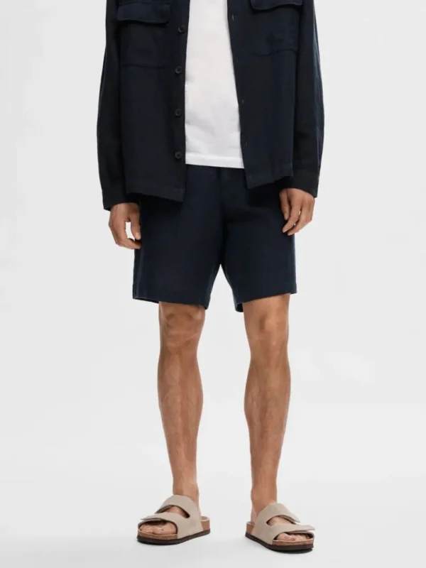 Shorts>SELECTED REGULAR PASFORM SHORTS Blue