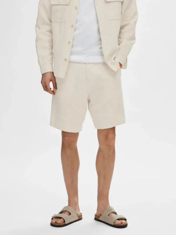 Shorts>SELECTED REGULAR PASFORM SHORTS Beige