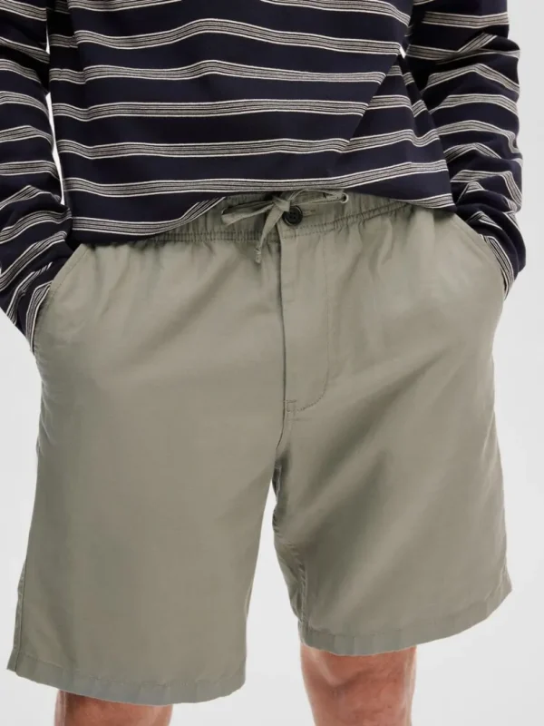 Shorts>SELECTED REGULAR PASFORM SHORTS Green