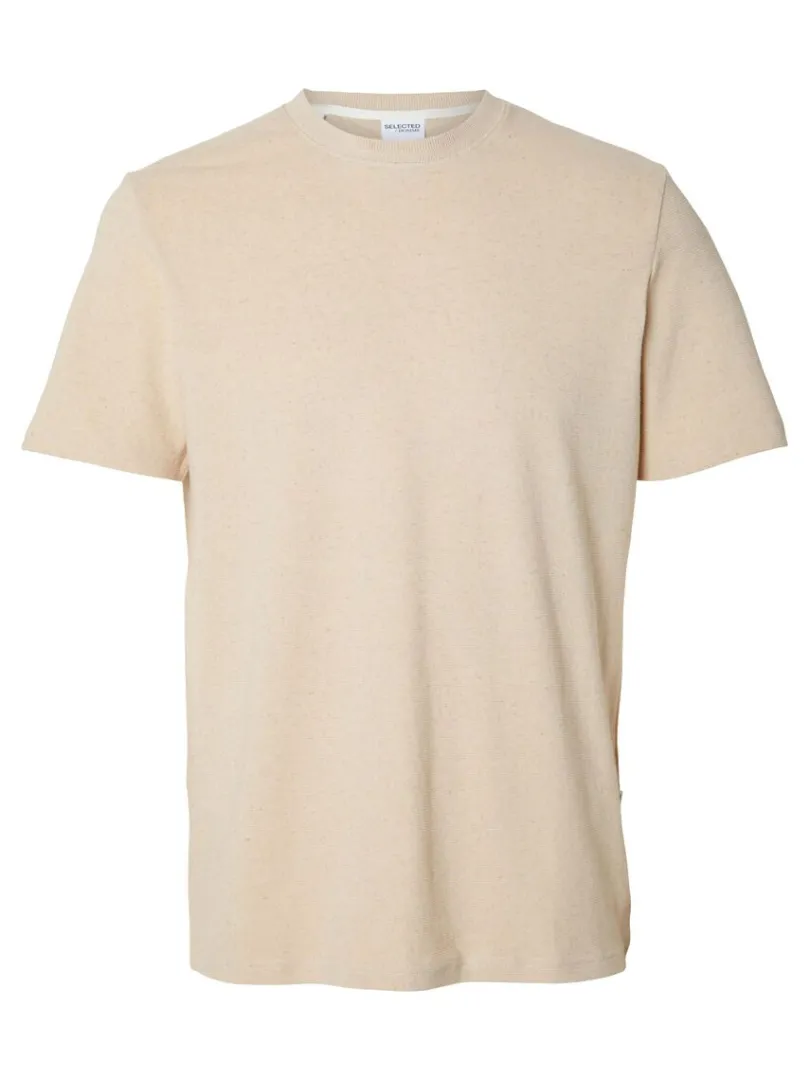 regular_pasform_tshirt_5.webp T-shirts>SELECTED REGULAR PASFORM T-SHIRT Beige