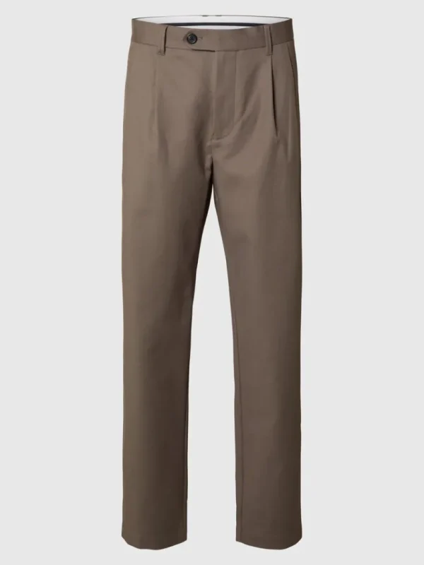 Bukser>SELECTED 190 REGULAR TAPERED FIT BUKSER Brown