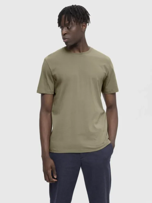 T-shirts>SELECTED REGULAR T-SHIRT Green