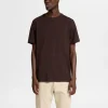 T-shirts>SELECTED REGULAR T-SHIRT Brown