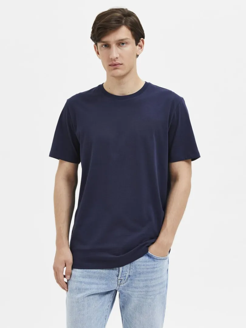 regular_tshirt_0-5.webp T-shirts>SELECTED REGULAR T-SHIRT Blue