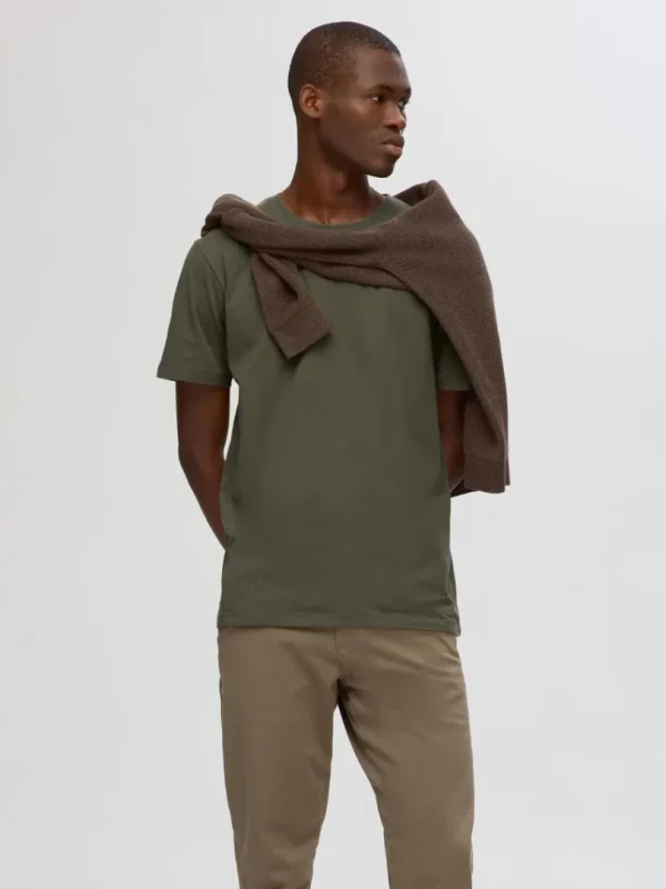T-shirts>SELECTED REGULAR T-SHIRT Green