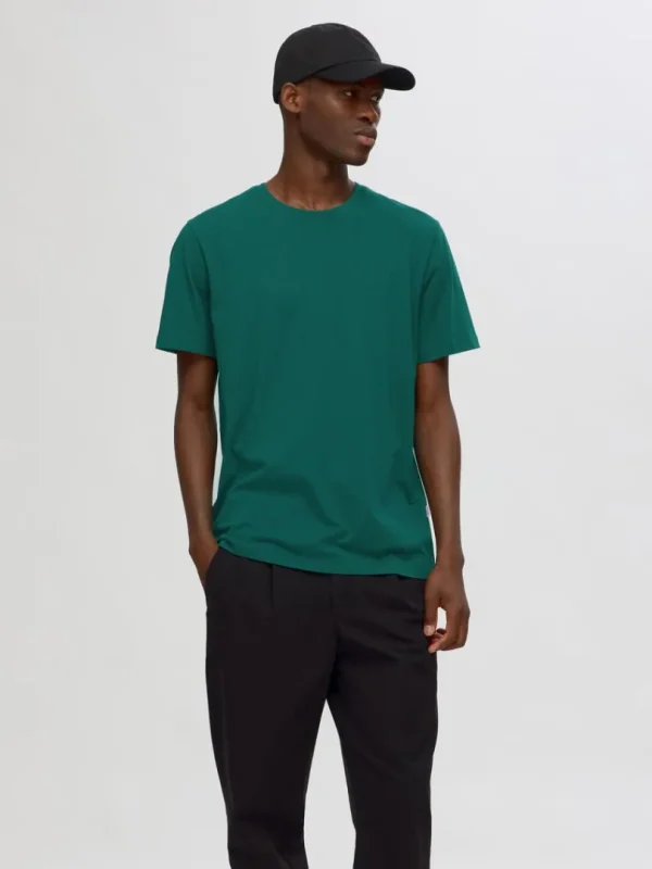 T-shirts>SELECTED REGULAR T-SHIRT Green