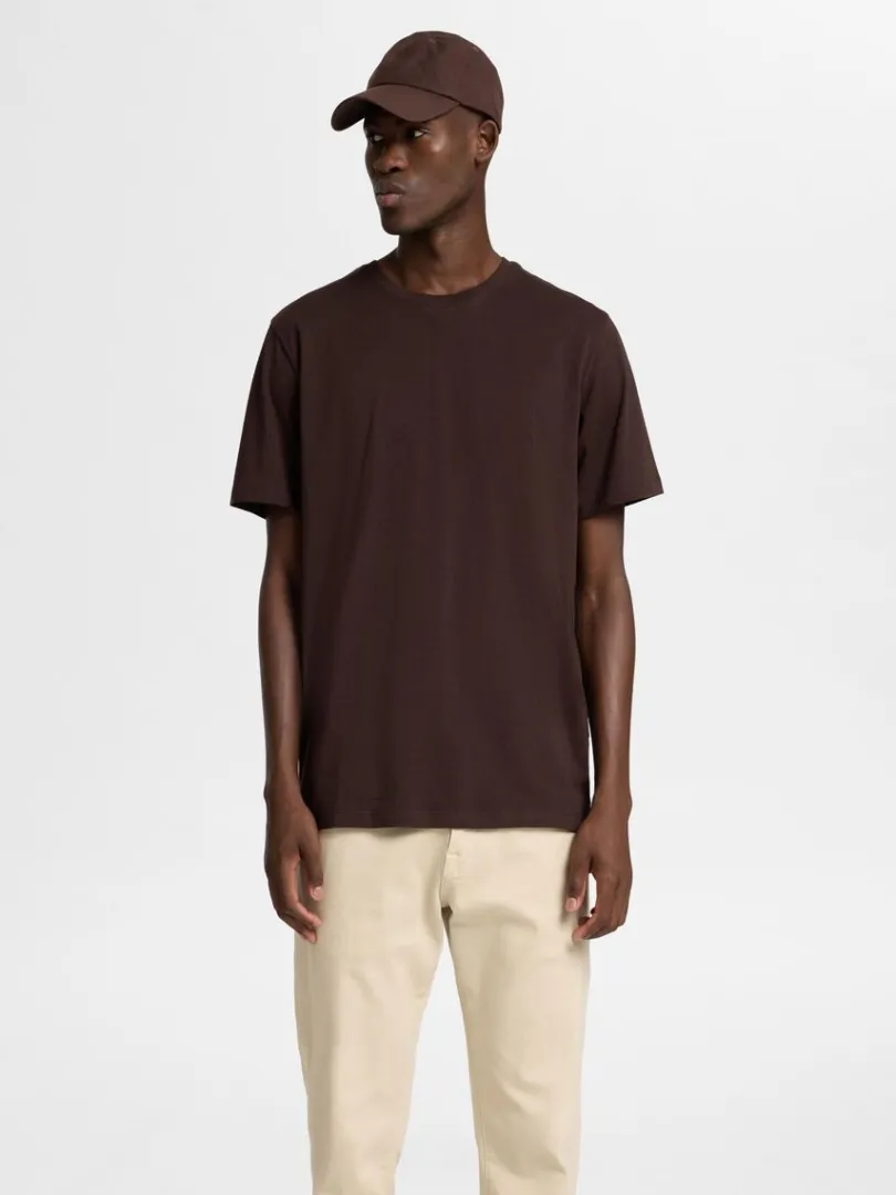regular_tshirt_0.webp T-shirts>SELECTED REGULAR T-SHIRT Brown