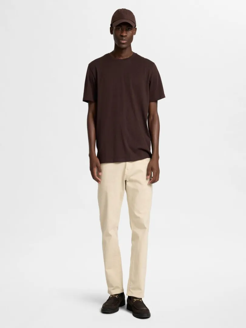 regular_tshirt_1.webp T-shirts>SELECTED REGULAR T-SHIRT Brown