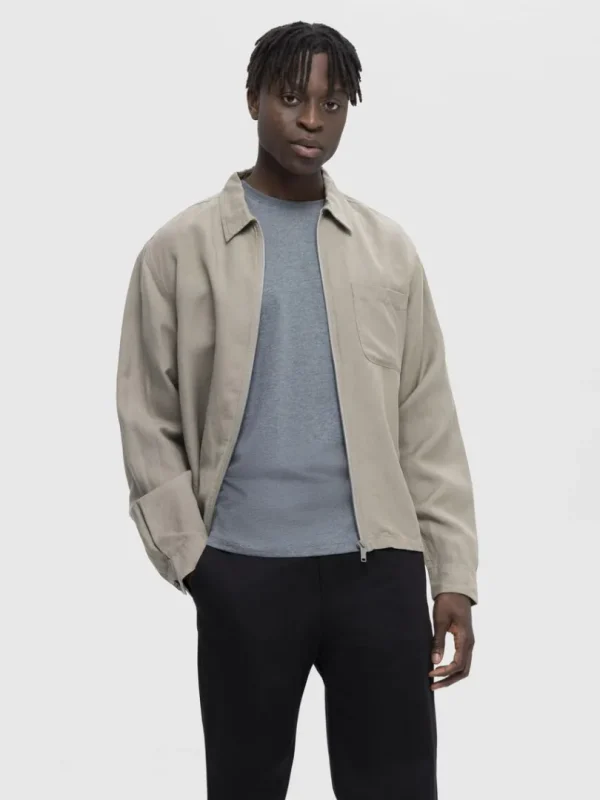 T-shirts>SELECTED REGULAR T-SHIRT Grey